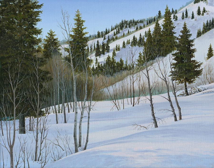 Winter morning in the mountains