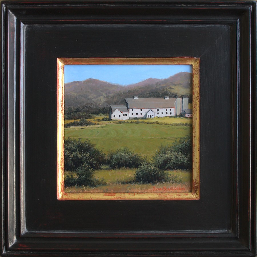Oil painting of the McPolin Barn in Park City Utah.