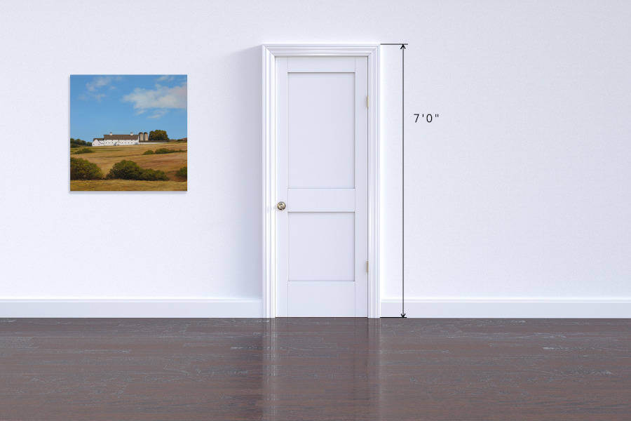 McPolin barn in Park City in the middle of the field in sunshine